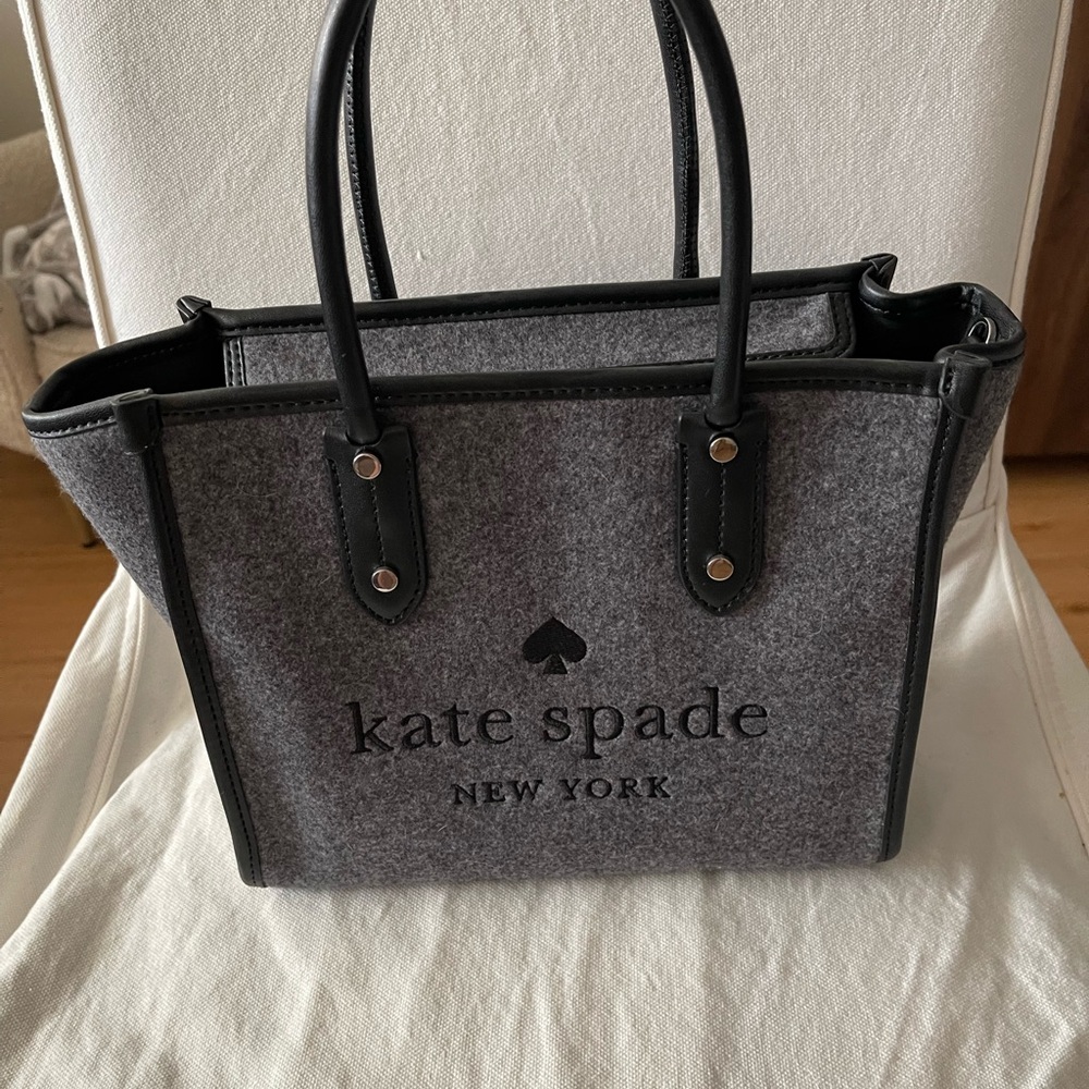 Kate Spade Charcoal and Black Tote